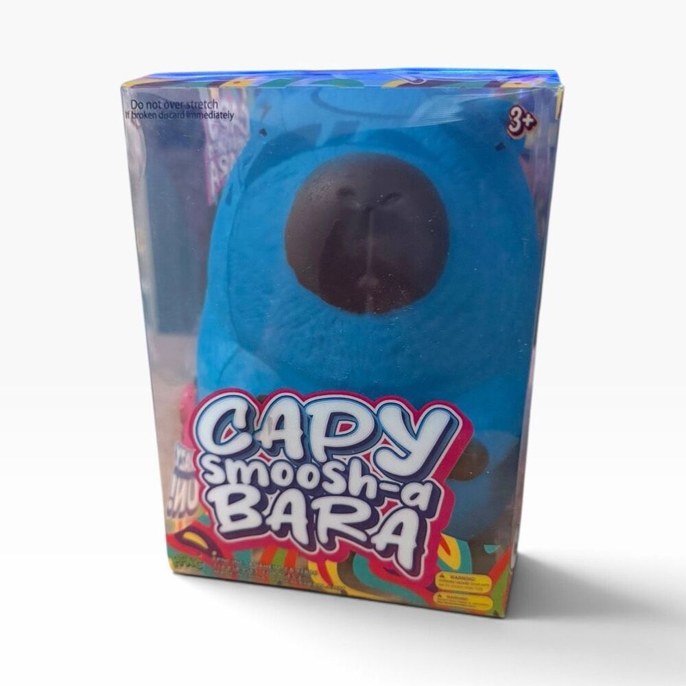 PPNC Capy Smoosh-a Bara Blue Jumbo Capybara Squeeze Squishy NIB TikTok VIRAL